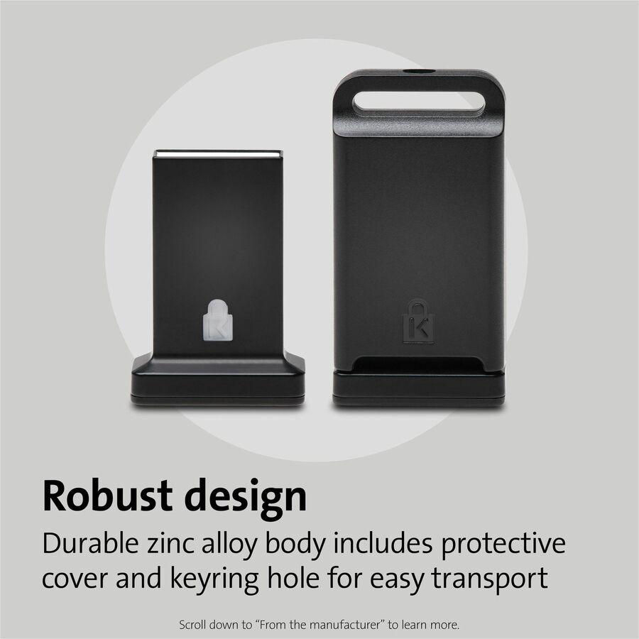 Kensington VeriMark Guard Fingerprint Security Key - Black - Fingerprint - USB - 5 V - TAA Compliant. Picture 8
