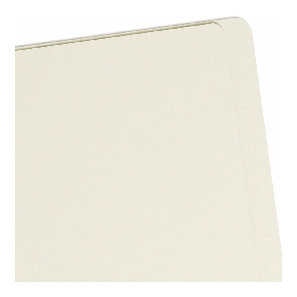 Smead Straight Tab Cut Letter Recycled Classification Folder - 8 1/2" x 11" - 2" Expansion - 2 x 2S Fastener - 2" for Folder - End Tab Location - 2 Divider - 25 pt. - Pressboard - Gray/Green - Heavy D. Picture 6