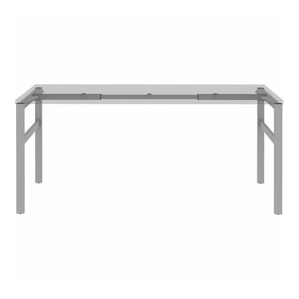 Lorell Table Base - Powder Coated H-shaped, Silver Base - 28.50" Height x 71.60" Width x 23.20" Depth - Metal Base Material - 1 Each. Picture 15