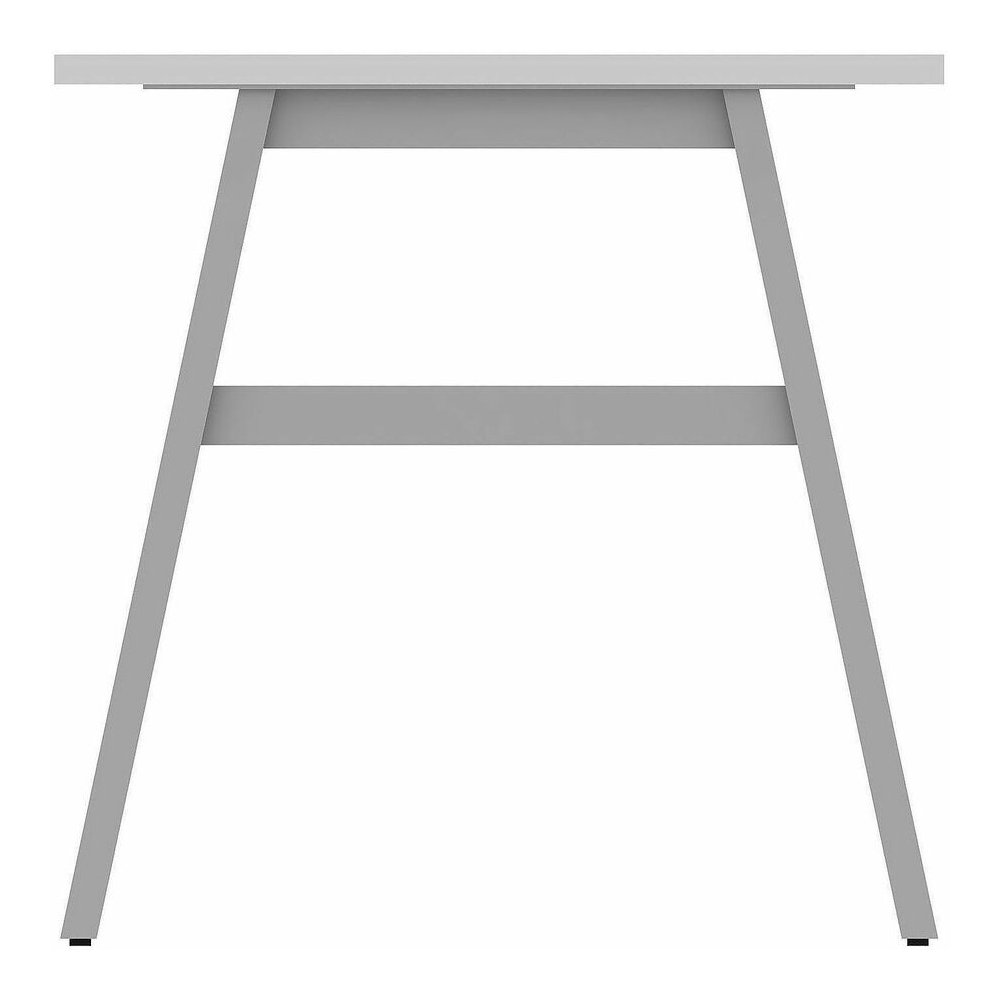 Lorell Table Base - Powder Coated A-shaped, Silver Base - 28.50" Height x 71.60" Width x 29.10" Depth - Metal Base Material - 1 Each. Picture 14