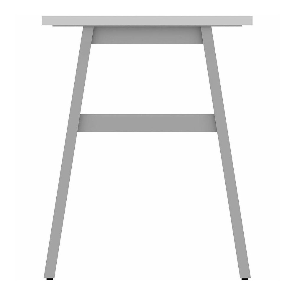 Lorell Table Base - Powder Coated A-shaped, Silver Base - 28.50" Height x 71.60" Width x 23.20" Depth - Metal Base Material - 1 Each. Picture 15