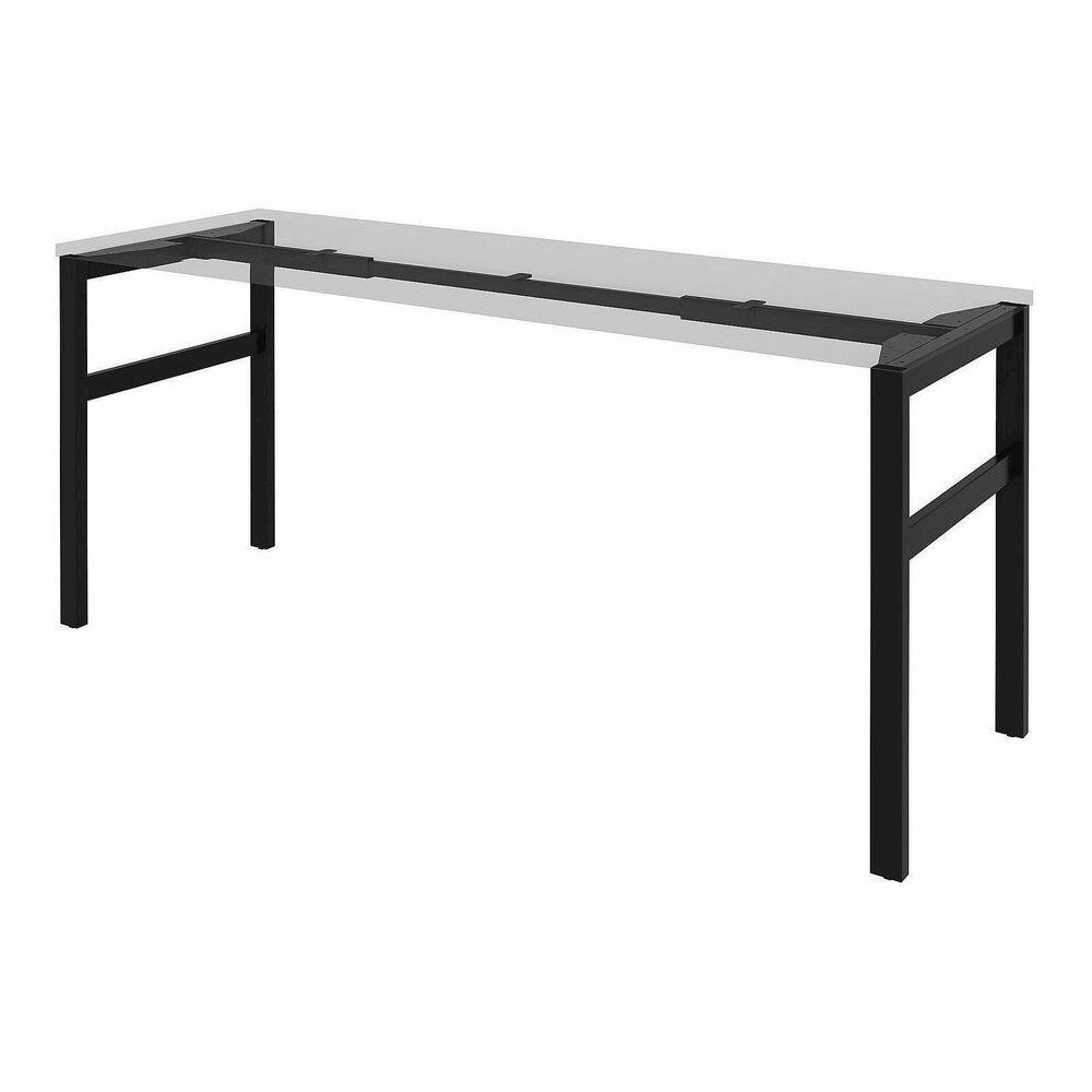 Lorell Table Base - Powder Coated H-shaped, Black Base - 28.50" Height x 71.60" Width x 23.20" Depth - Metal Base Material - 1 Each. Picture 15