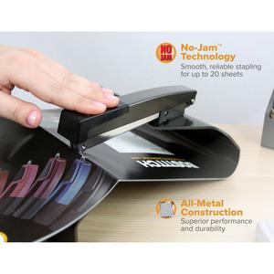 Bostitch Booklet Stapler - 20 of 16lb Paper Sheets Capacity - 210 Staple Capacity - Full Strip - 1/4" Staple Size - 1 Each - Black. Picture 4