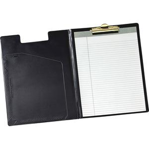 Cardinal 252 610 Letter Pad Folio - 8 1/2" x 11" - 100 Sheet Capacity - 1 Inside Front Pocket(s) - Vinyl, Polyvinyl Chloride (PVC) - Black - 1 Each. Picture 6