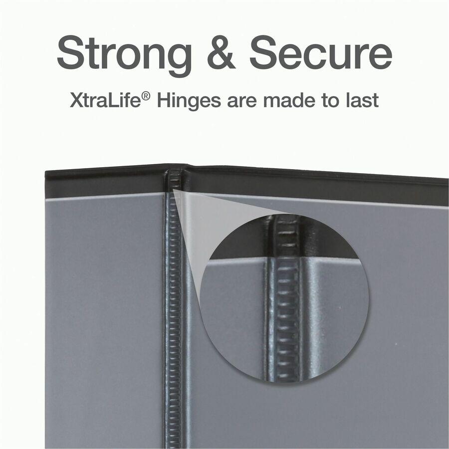 Cardinal Xtralife ClearVue Locking Slant-D Binders - 2" Binder Capacity - Letter - 8 1/2" x 11" Sheet Size - 540 Sheet Capacity - 2 1/2" Spine Width - 3 x D-Ring Fastener(s) - 2 Inside Front & Back Po. Picture 4