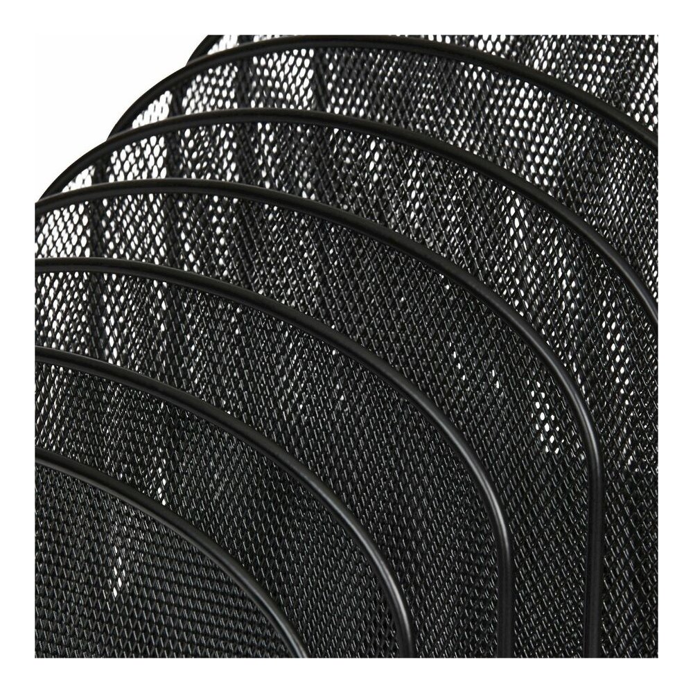 Safco Onyx Wire Mesh Desktop Organizer - 8 Compartment(s) - Compartment Size : 1" - 14" Height x 11.75" Width x 10.75" Depth - Desktop - Powder Coated - Black - Steel - 1 Each. Picture 16
