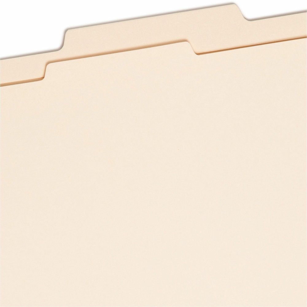 Smead 2/5 Tab Cut Letter Recycled Classification Folder - 8 1/2" x 11" - 2" Expansion - 2 x 2B Fastener - 2" for Folder - Top Tab Location - Right of Center Tab Position - 1 Divider - 18 pt. - 2 Plys . Picture 7