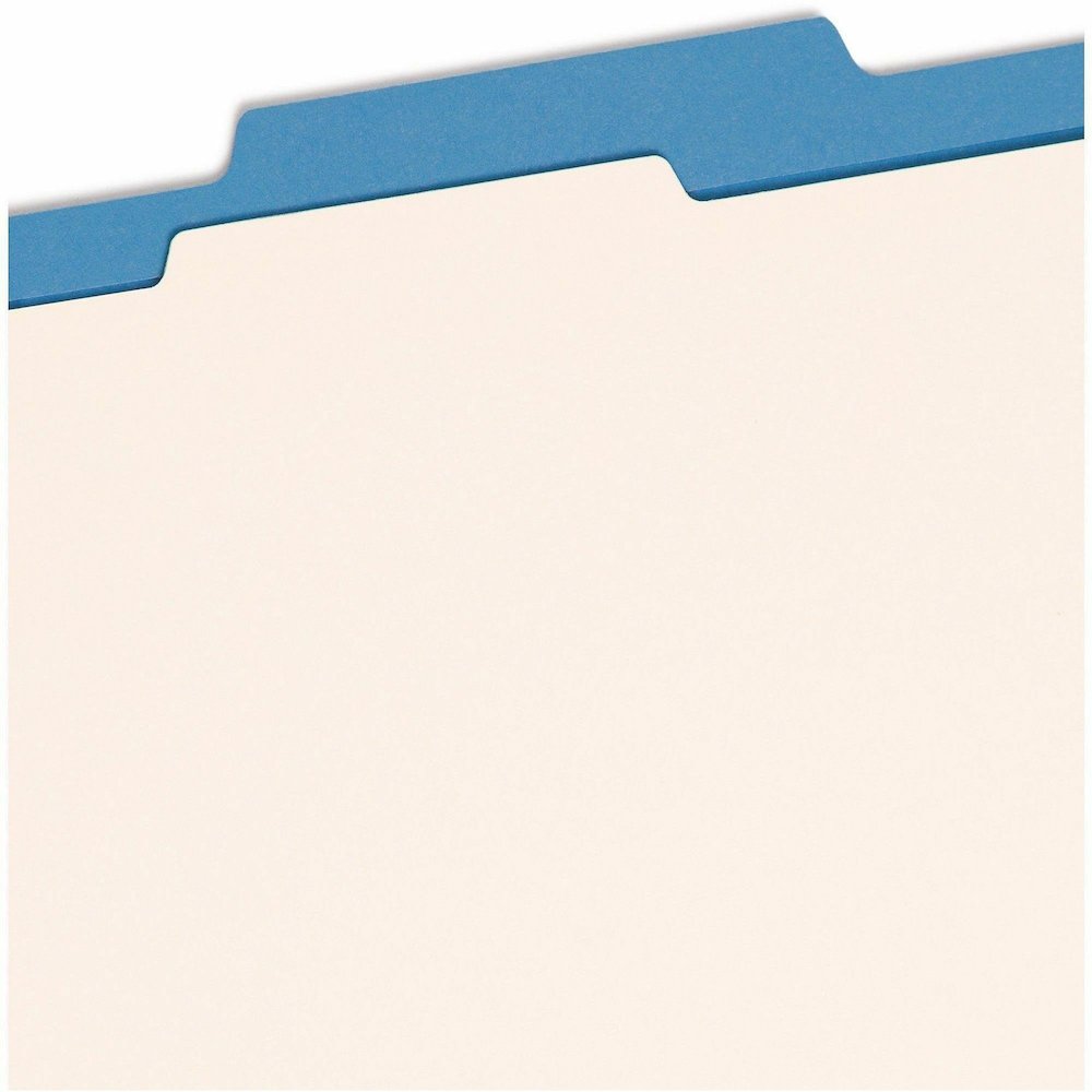 Smead Colored 2/5 Tab Cut Letter Recycled Classification Folder - 8 1/2" x 11" - 2" Expansion - 2 x 2B Fastener - 2" for Folder - Top Tab Location - Right of Center Tab Position - 1 Divider - 14 pt. -. Picture 8