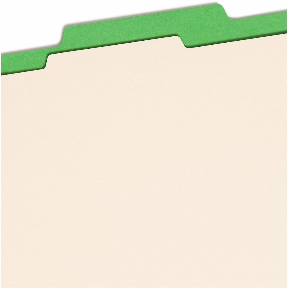 Smead Colored 2/5 Tab Cut Letter Recycled Classification Folder - 8 1/2" x 11" - 2" Expansion - 2 x 2B Fastener - 2" for Folder - Top Tab Location - Right of Center Tab Position - 1 Divider - 14 pt. -. Picture 9