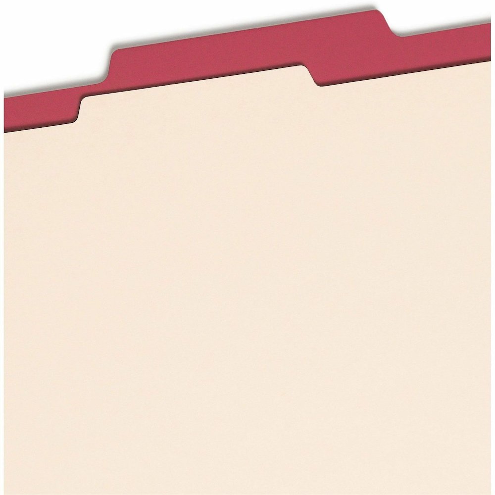 Smead Colored 2/5 Tab Cut Letter Recycled Classification Folder - 8 1/2" x 11" - 2" Expansion - 2 x 2B Fastener - 2" for Folder - Top Tab Location - Right of Center Tab Position - 1 Divider - 14 pt. -. Picture 9