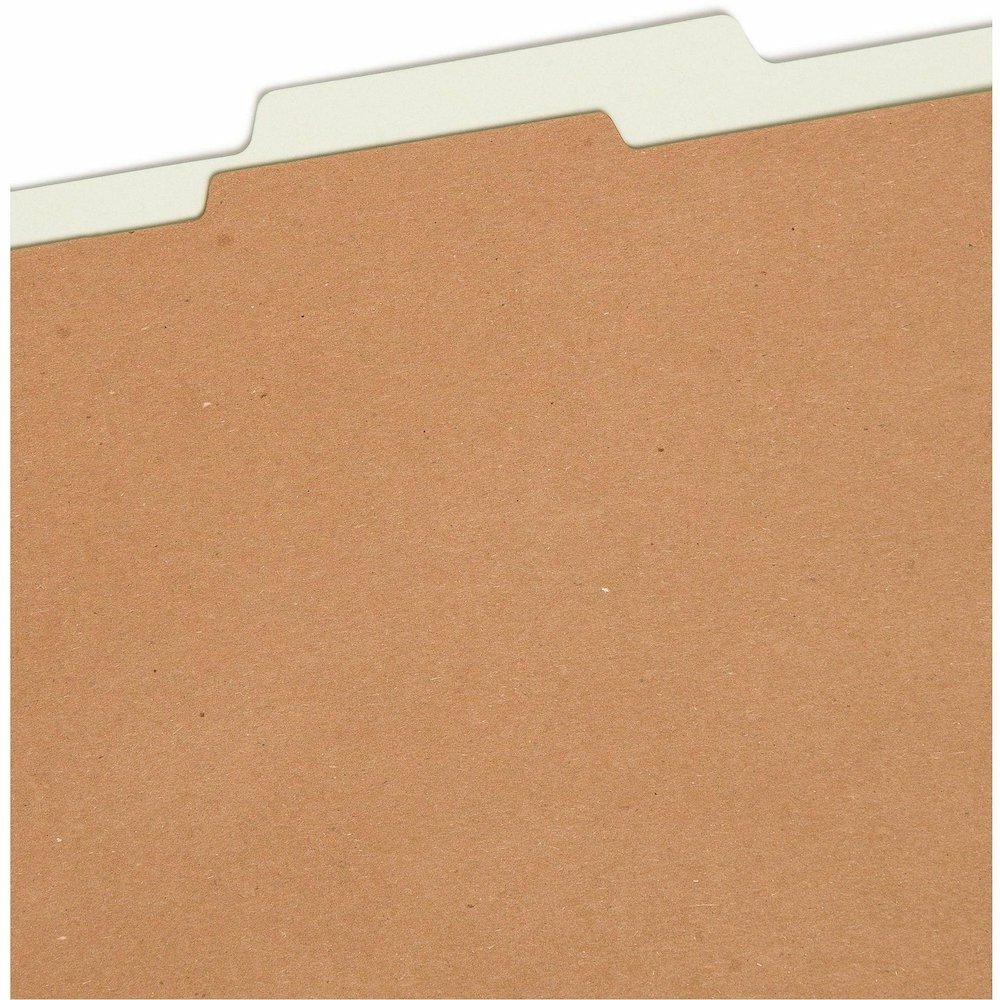 Smead SafeSHIELD 2/5 Tab Cut Letter Recycled Classification Folder - 8 1/2" x 11" - 2" Expansion - 2 x 2S Fastener - Folder - Top Tab Location - Right of Center Tab Position - 1 Divider - 25 pt. - Pre. Picture 10