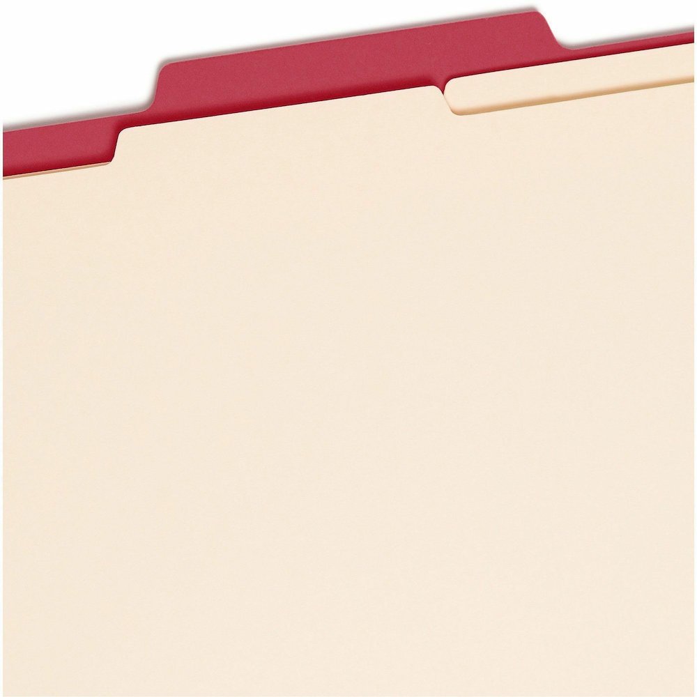 Smead Colored 2/5 Tab Cut Letter Recycled Classification Folder - 8 1/2" x 11" - 2" Expansion - 2 x 2B Fastener - 2" for Folder - Top Tab Location - Right of Center Tab Position - 2 Divider - 14 pt. -. Picture 8