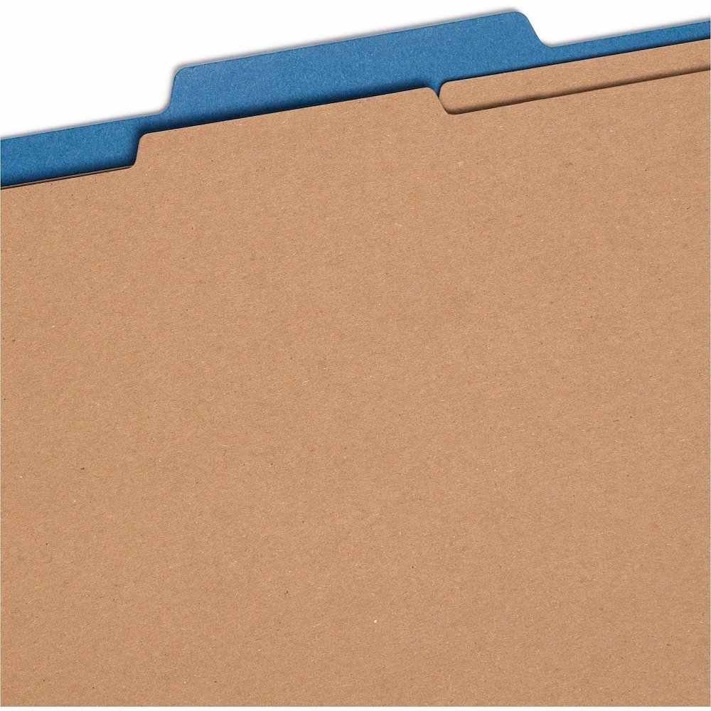 Smead SafeSHIELD 2/5 Tab Cut Letter Recycled Classification Folder - 8 1/2" x 11" - 2" Expansion - 2 x 2S Fastener - 2" for Folder - Top Tab Location - Right of Center Tab Position - 2 Divider - 25 pt. Picture 11