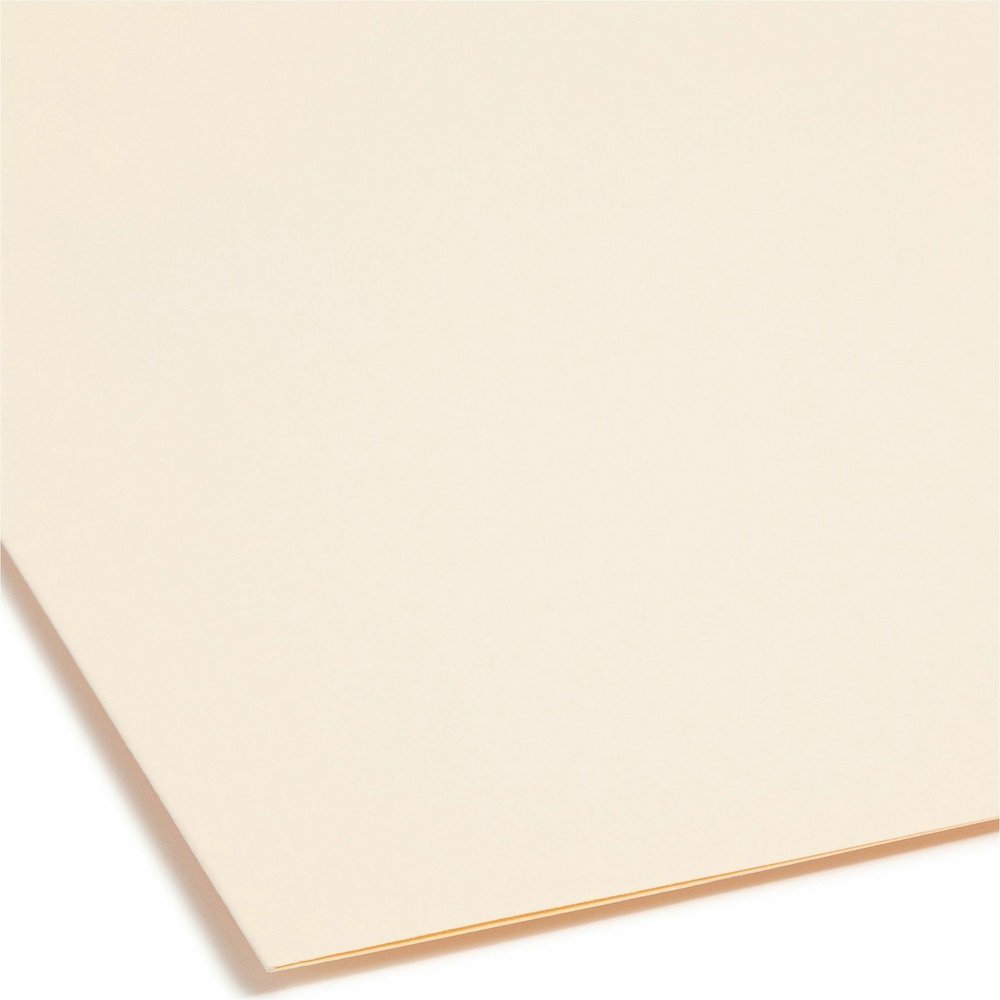 Smead Straight Tab Cut Letter Recycled Fastener Folder - 8 1/2" x 11" - 3/4" Expansion - 1 x 2K Fastener - 2" for Folder - 11 pt. - 2 Plys - Manila - Reinforced Tab - 10% Recycled - 50 / Box. Picture 9