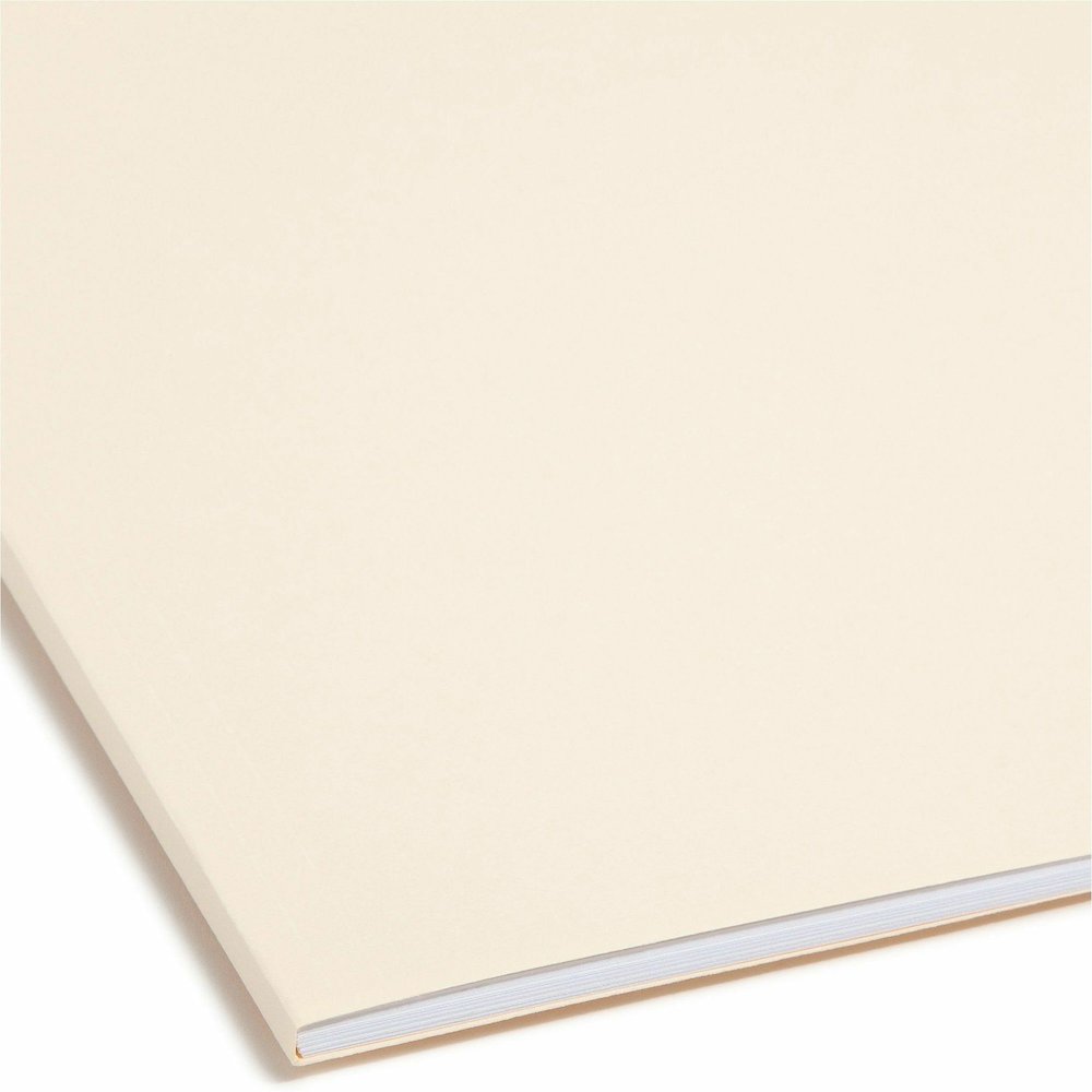 Smead Straight Tab Cut Letter Recycled Fastener Folder - 8 1/2" x 11" - 3/4" Expansion - 2 x 2K Fastener - 2" for Folder - 11 pt. - 2 Plys - Manila - Reinforced Tab - 10% Recycled - 50 / Box. Picture 9
