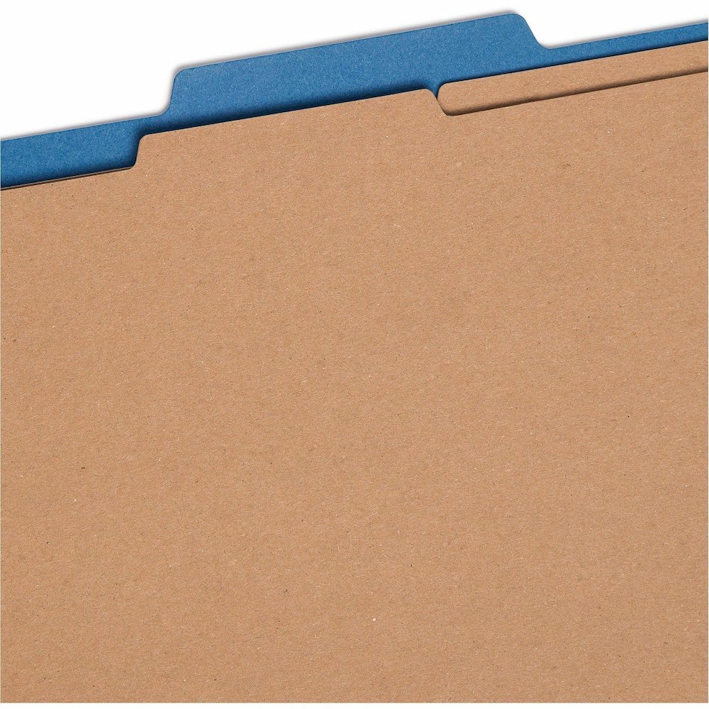Smead SafeSHIELD 2/5 Tab Cut Legal Yes Classification Folder - 8 1/2" x 14" - 2" Expansion - 2 x 2S Fastener - 2" for Folder - Top Tab Location - Right of Center Tab Position - 2 Divider - 25 pt. - Pr. Picture 10