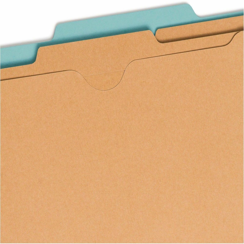 Smead SafeSHIELD 2/5 Tab Cut Legal Recycled Classification Folder - 8 1/2" x 14" - 2" Expansion - 2 x 2S Fastener - 2" for Folder - 2 Pocket - Top Tab Location - Right of Center Tab Position - 2 Divid. Picture 10