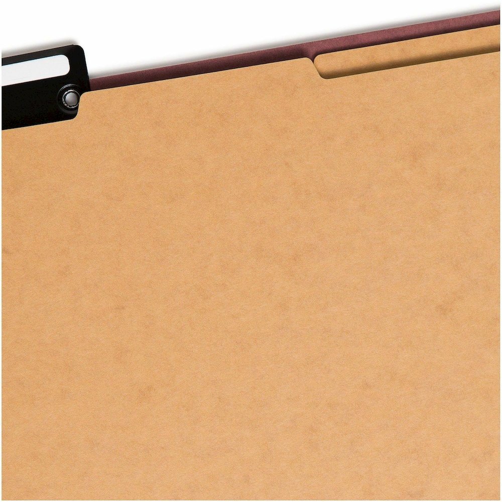 Smead SafeSHIELD 1/3 Tab Cut Legal Recycled Classification Folder - 8 1/2" x 14" - 2" Expansion - 2 x 2S Fastener - 2" for Folder - Top Tab Location - Right of Center Tab Position - 2 Divider - 25 pt.. Picture 9