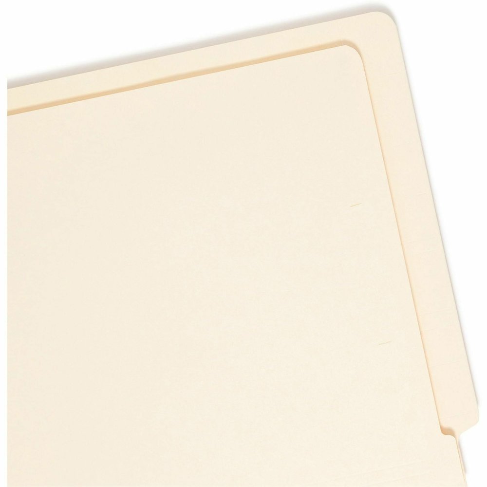 Smead Straight Tab Cut Letter Recycled End Tab File Folder - 8 1/2" x 11" - 3/4" Expansion - 11 pt. - 2 Plys - Manila - Durable - 10% Recycled - 100 / Box. Picture 9