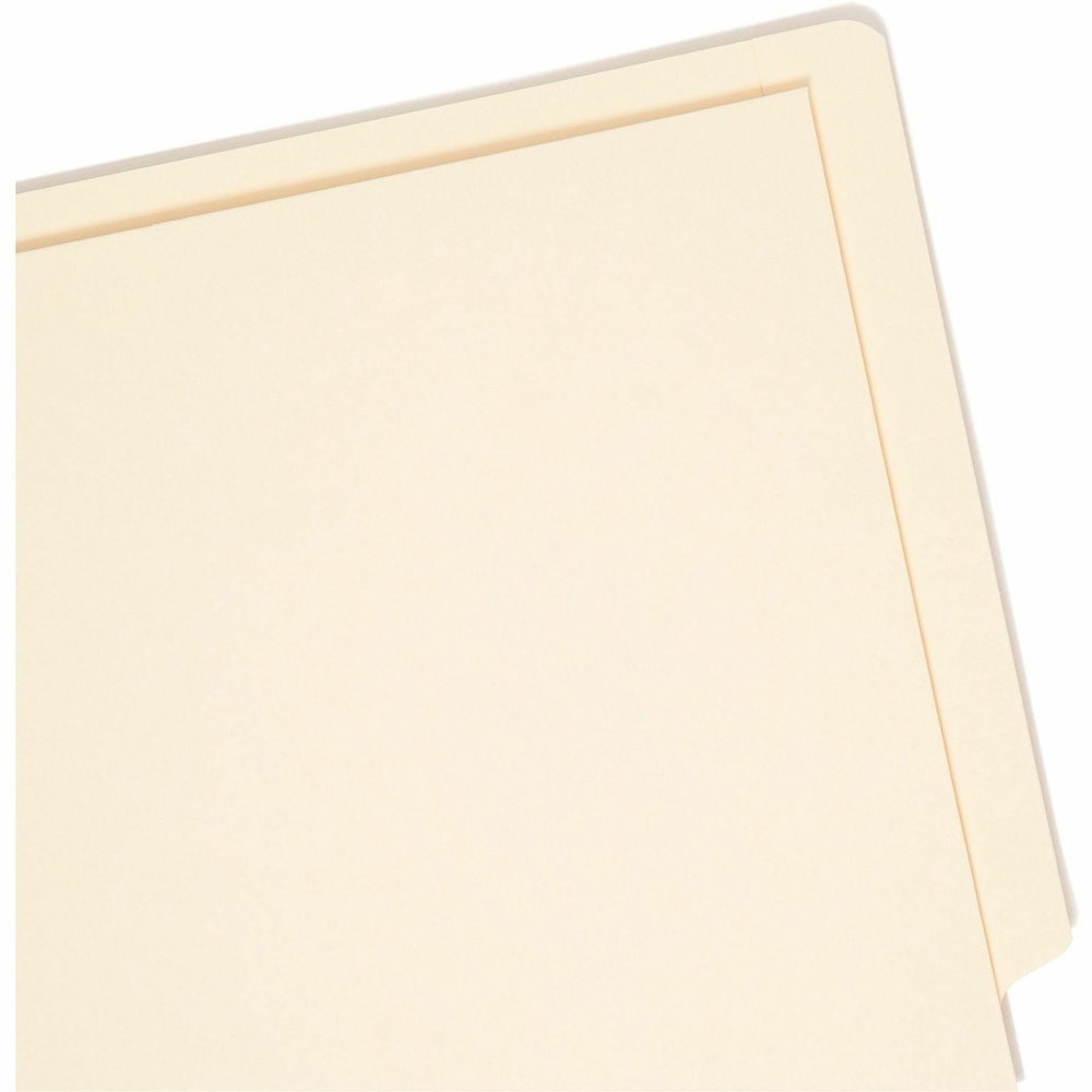 Smead Straight Tab Cut Letter Recycled File Pocket - 8 1/2" x 11" - 1 Pocket - 11 pt. - 2 Plys - Manila - Heavyweight Cover, Embossed - 10% Recycled - 50 / Box. Picture 11