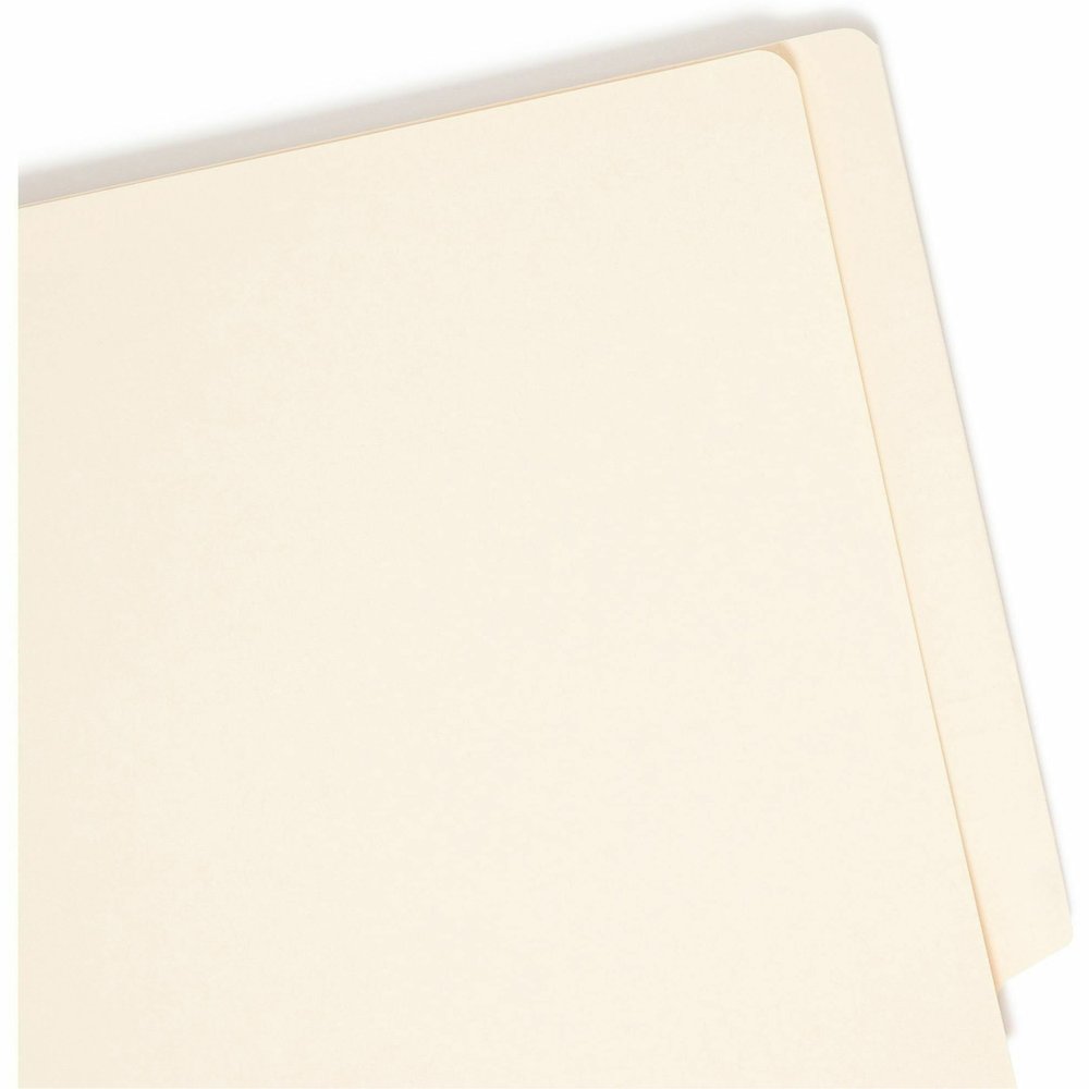 Smead Straight Tab Cut Letter Recycled End Tab File Folder - 8 1/2" x 11" - 1 1/2" Expansion - 14 pt. - 2 Plys - Manila - Reinforced, Embossed - 10% Recycled - 50 / Box. Picture 11