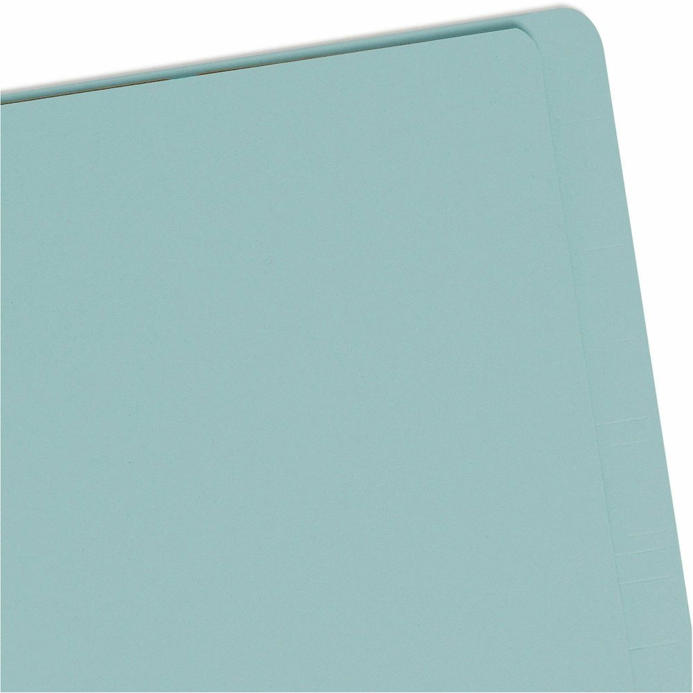 Smead Legal Recycled Classification Folder - 8 1/2" x 14" - 2" Expansion - 2 x 2S Fastener - 2" for Folder - End Tab Location - 2 Divider - 25 pt. - Pressboard - Blue - 100% Recycled - 10 / Box. Picture 7