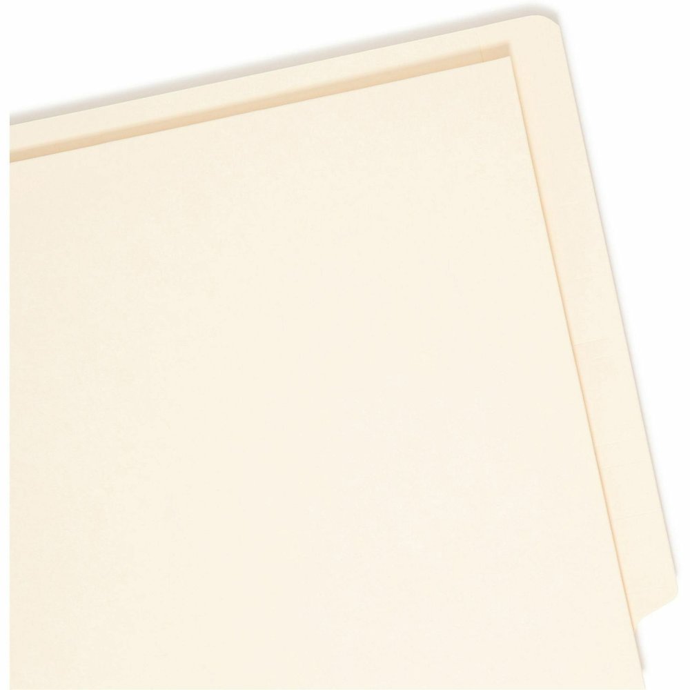 Smead Straight Tab Cut Letter Recycled Fastener Folder - 8 1/2" x 11" - 3/4" Expansion - 1 x 2B Fastener - 2" for Folder - 1 Inside Front Pocket - 11 pt. - 2 Plys - Manila - 10% Recycled - 50 / Box. Picture 8
