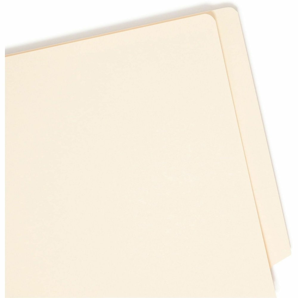 Smead Straight Tab Cut Letter Recycled Fastener Folder - 8 1/2" x 11" - 1 1/2" Expansion - 2 x 2B Fastener - 2" for Folder - End Tab Location - 14 pt. - 2 Plys - Manila - Reinforced Tab, Heavyweight C. Picture 8