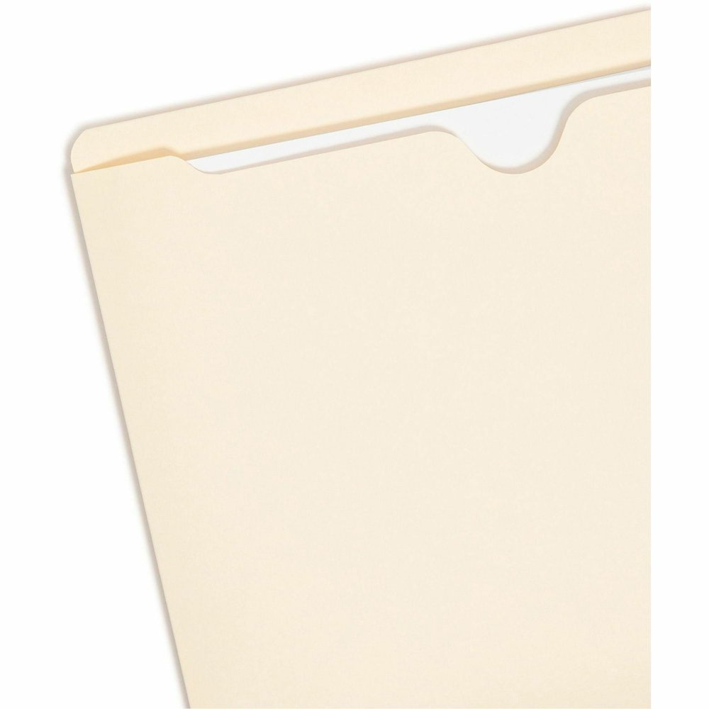 Smead Straight Tab Cut Letter Yes File Jacket - 8 1/2" x 11" - 11 pt. - 2 Plys - Manila - Reinforced, Slip Resistant - 10% Recycled - 100 / Box. Picture 11