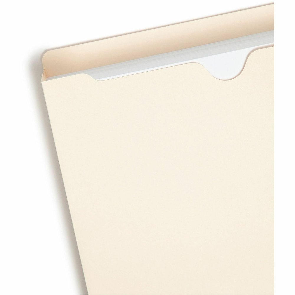 Smead Straight Tab Cut Letter Recycled File Jacket - 8 1/2" x 11" - 2" Expansion - 11 pt. - 2 Plys - Manila - Reinforced, Slip Resistant - 10% Recycled - 50 / Box. Picture 11