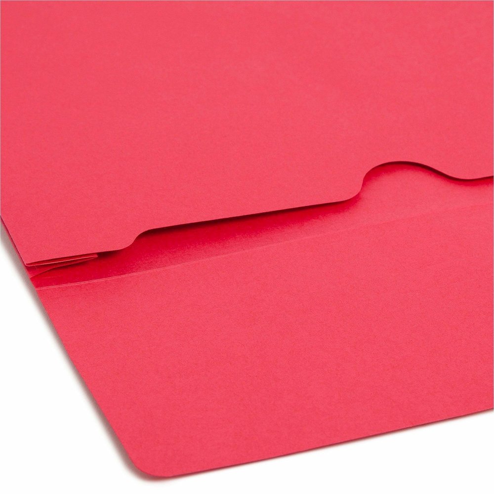 Smead Recycled File Wallet - 11 3/4" x 9 1/2" - 2" Expansion - 11 pt. - Blue, Green, Red, Yellow - Elastic Closure, Heavy Duty, Flap Closure - 10% Recycled - 50 / Box. Picture 13