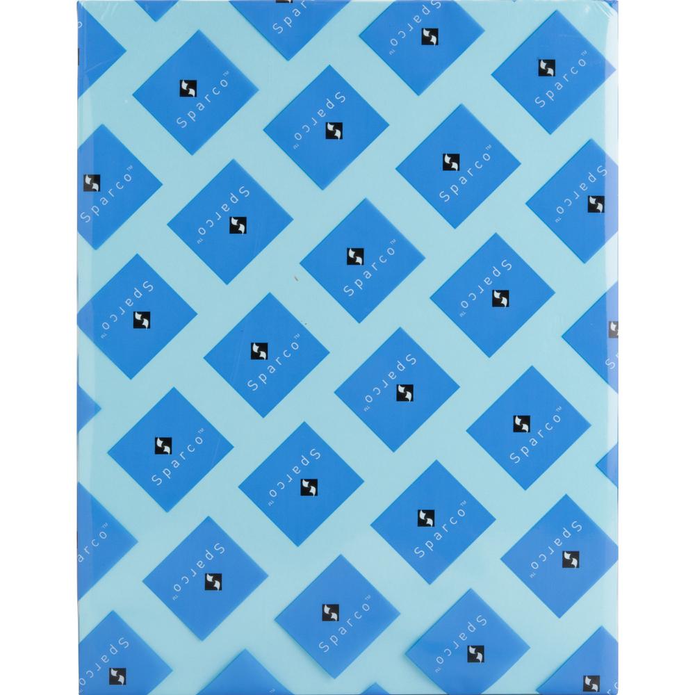 Sparco Premium Copy Paper - Blue - Letter - 8 1/2" x 11" - 20 lb Basis Weight - Sustainable Forestry Initiative (SFI) - Lint-free, Acid-free, Archival-safe - Blue - 500 / Ream. Picture 7
