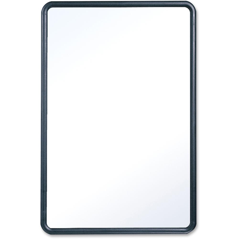 Quartet Contour Whiteboard - 36" (3 ft) Width x 24" (2 ft) Height - White Melamine Surface - Black Plastic Frame - Rectangle - Horizontal/Vertical - 1 Each. Picture 2