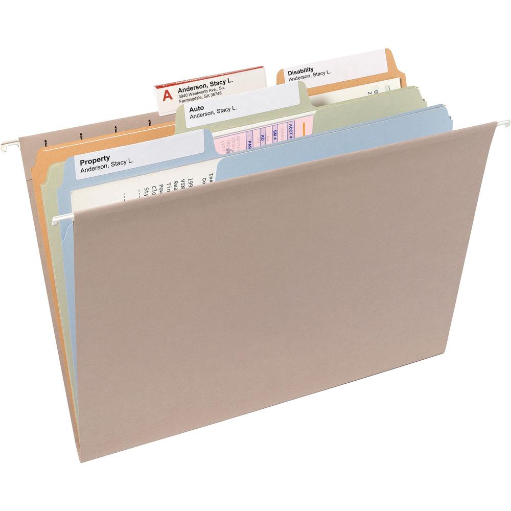 Smead SuperTab 1/3 Tab Cut Letter Recycled Top Tab File Folder - 8 1/2" x 11" - 3/4" Expansion - Top Tab Location - Assorted Position Tab Position - Assorted - 10% Recycled - 100 / Box. Picture 9