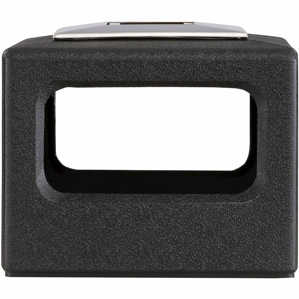 Safco Recessed Panels Waste Receptacle - 15 gal Capacity - 32.8" Height x 13.8" Width x 13.8" Depth - Polyethylene - Black - 1 Each. Picture 16
