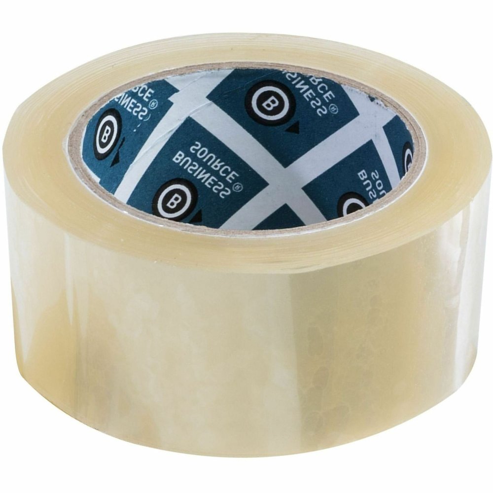 Business Source Heavy-duty Packaging Tape - 54.67 yd Length x 1.88" Width - 3" Core - Clear - Pressure-sensitive Poly - 3.54 mil - Rubber Backing - Tear Resistant, Split Resistant, Breakage Resistance. Picture 14