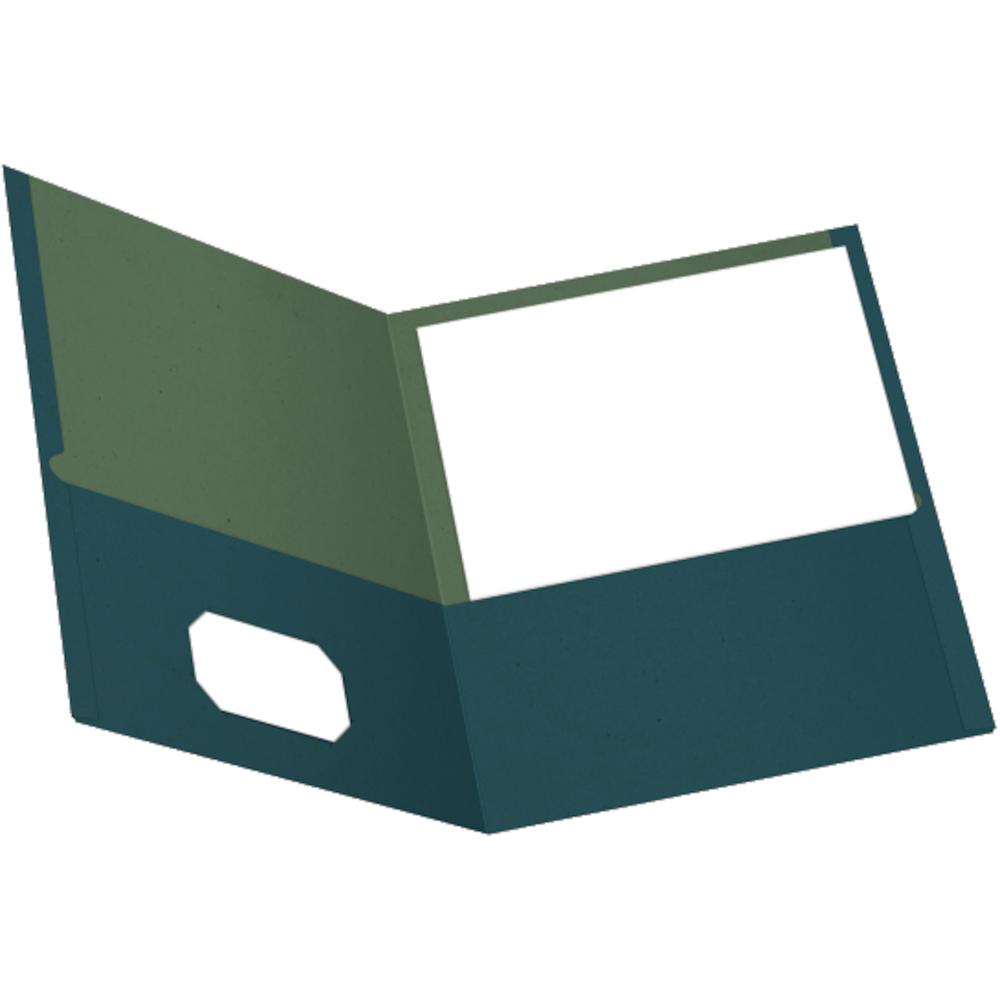 Business Source Letter Recycled Pocket Folder - 8 1/2" x 11" - 100 Sheets Capacity - 2 Internal Pocket - Paper - Assorted - Die-cut, Card Holder - 35% Recycled - 25 / Box. Picture 4