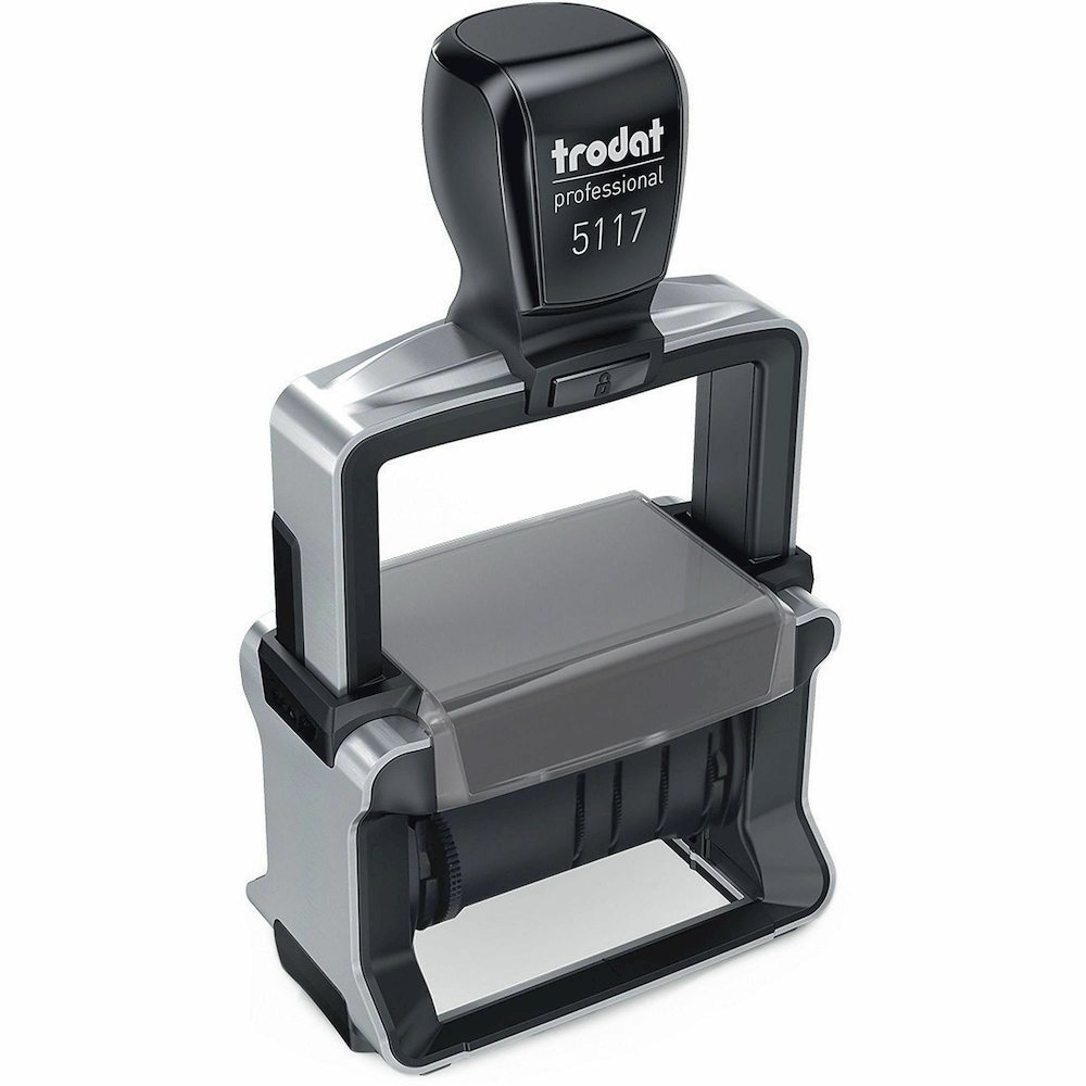 Trodat Professional 12 Message Date Stamp - Message Stamp - ANSWERED, BACKORDERED, CANCELLED, BILLED, RECEIVED, EMAILED, CHECKED, DELIVERED, ENTERED, PAID, SHIPPED, ... - 10000 Impression(s) - Black -. Picture 8