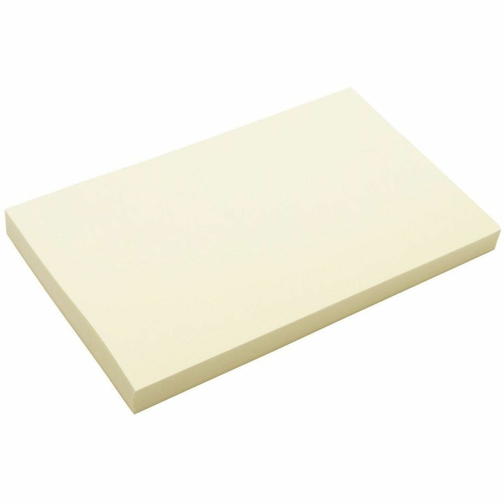 Business Source Repositionable Notes - 3" Flag/Note Width x 5" Flag/Note Length - Rectangle - Yellow - Repositionable, Solvent-free Adhesive - 18 / Pack. Picture 12