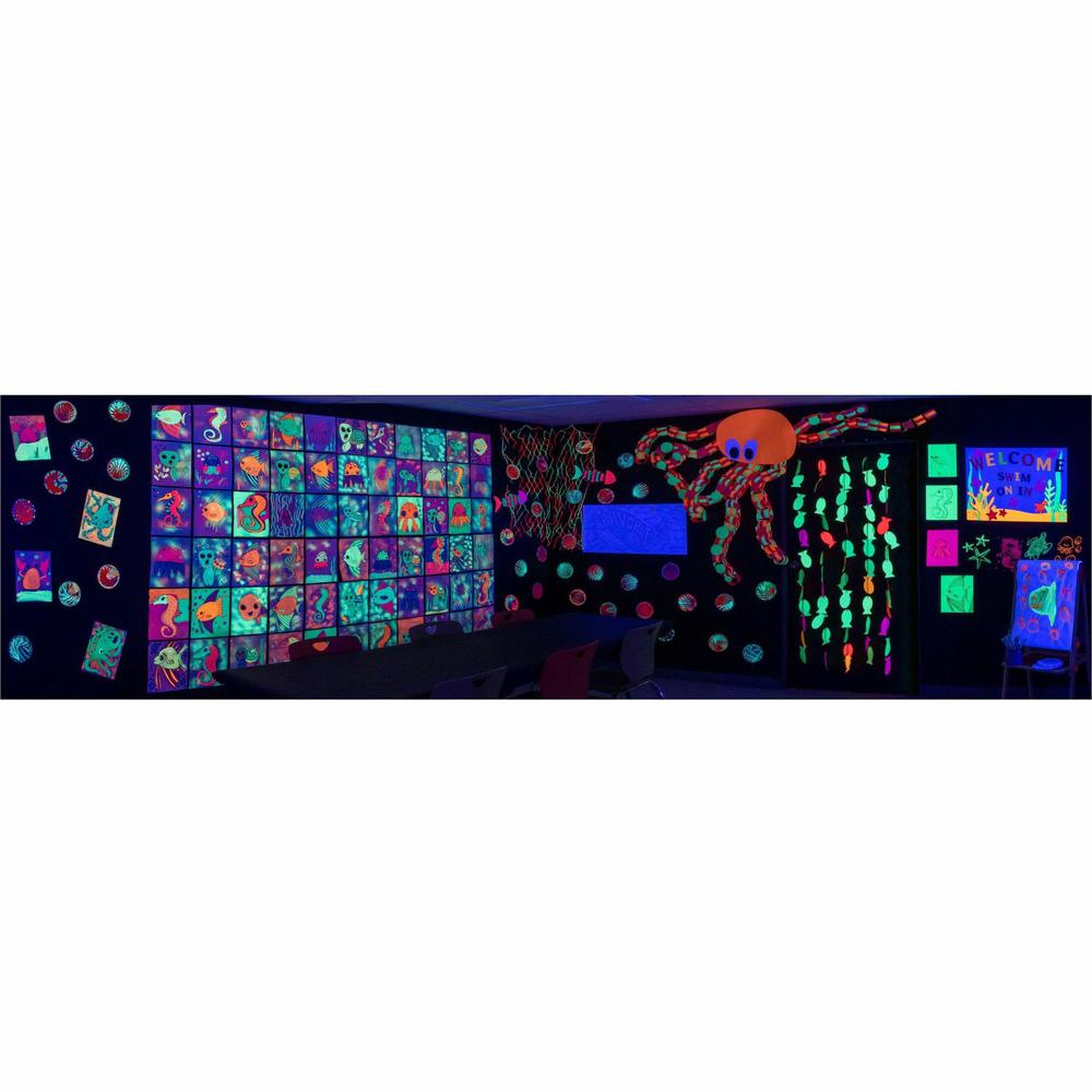 UCreate Neon Poster Board - 22"Width x 28"Length - 25 / Carton - Hot Lime. Picture 3