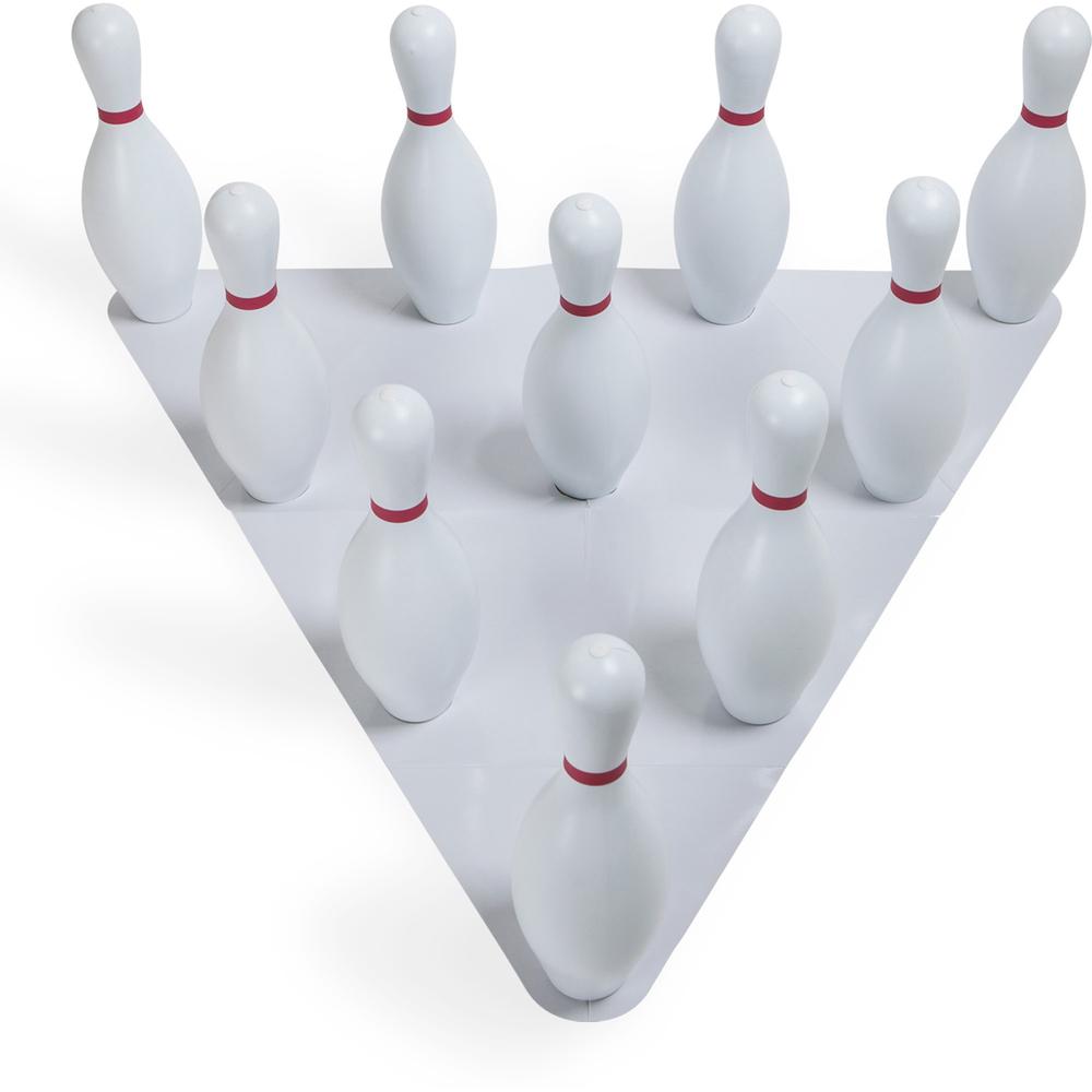 Champion Sports Plastic Bowling Ball & Pin Set - White - Plastic, Rubber - 11 / Set. Picture 2