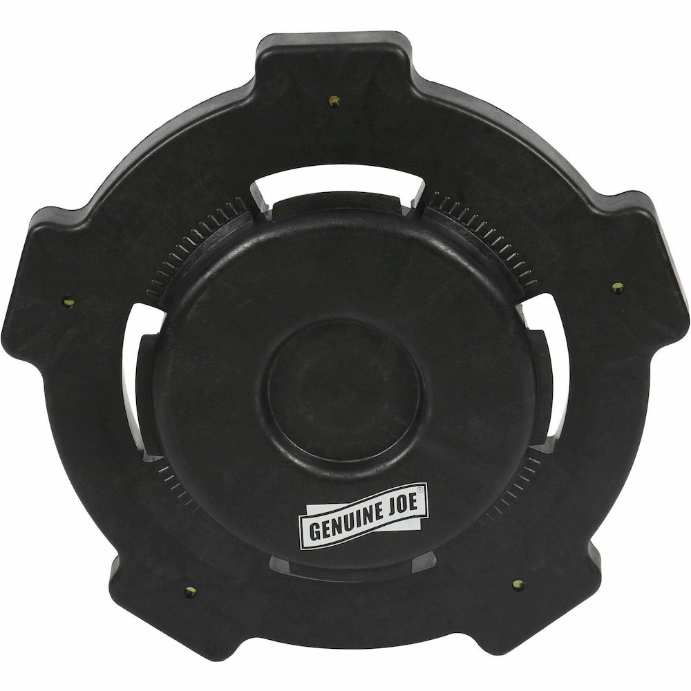 Genuine Joe 17.9" Round Dolly - 5 Casters - 3" Caster Size - Resin - 6.30" Height - Black - 1 Each. Picture 10