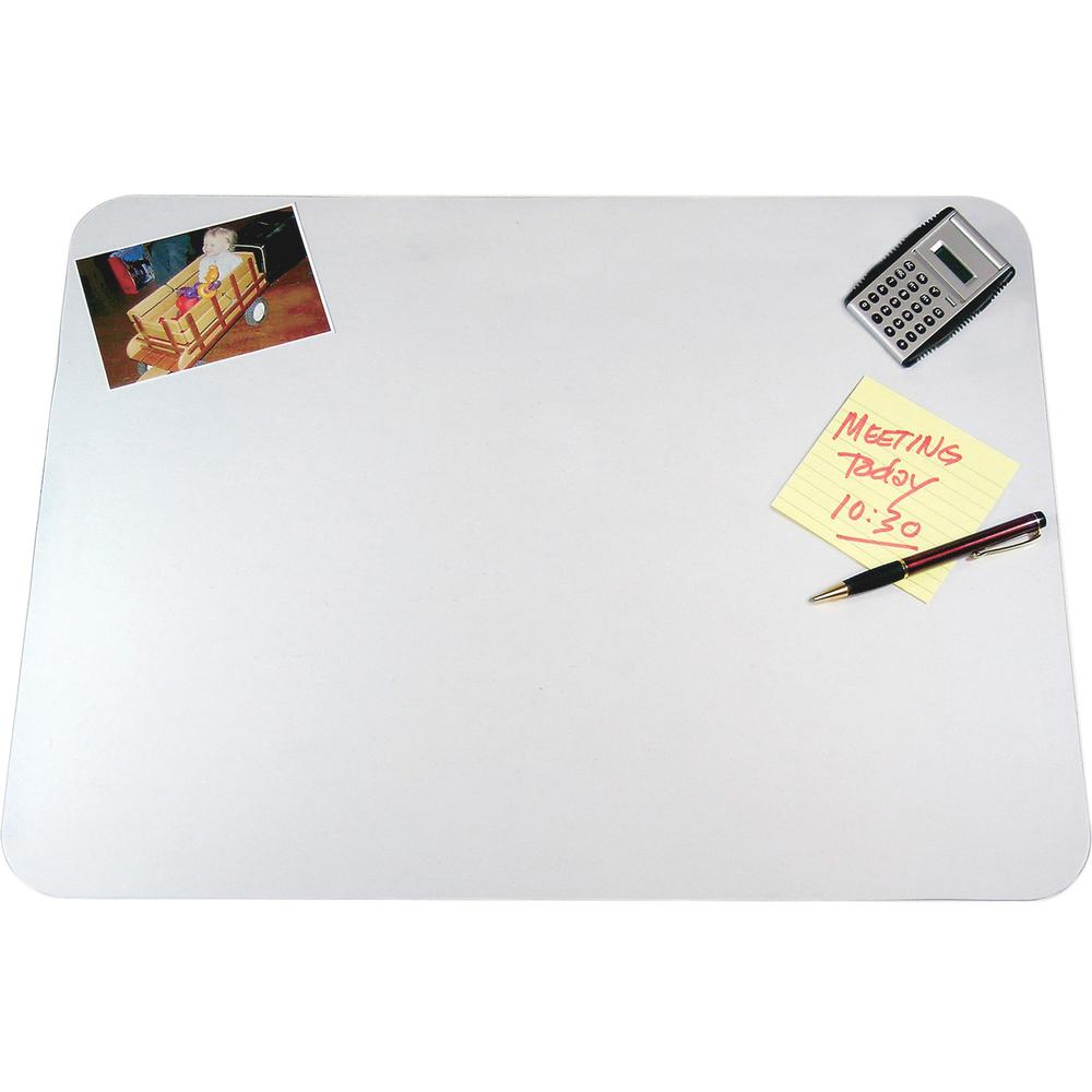 Artistic Krystal Antimicrobial Desk Pad - Rectangular - 24" Width x 19" Depth - Vinyl - Clear. Picture 5