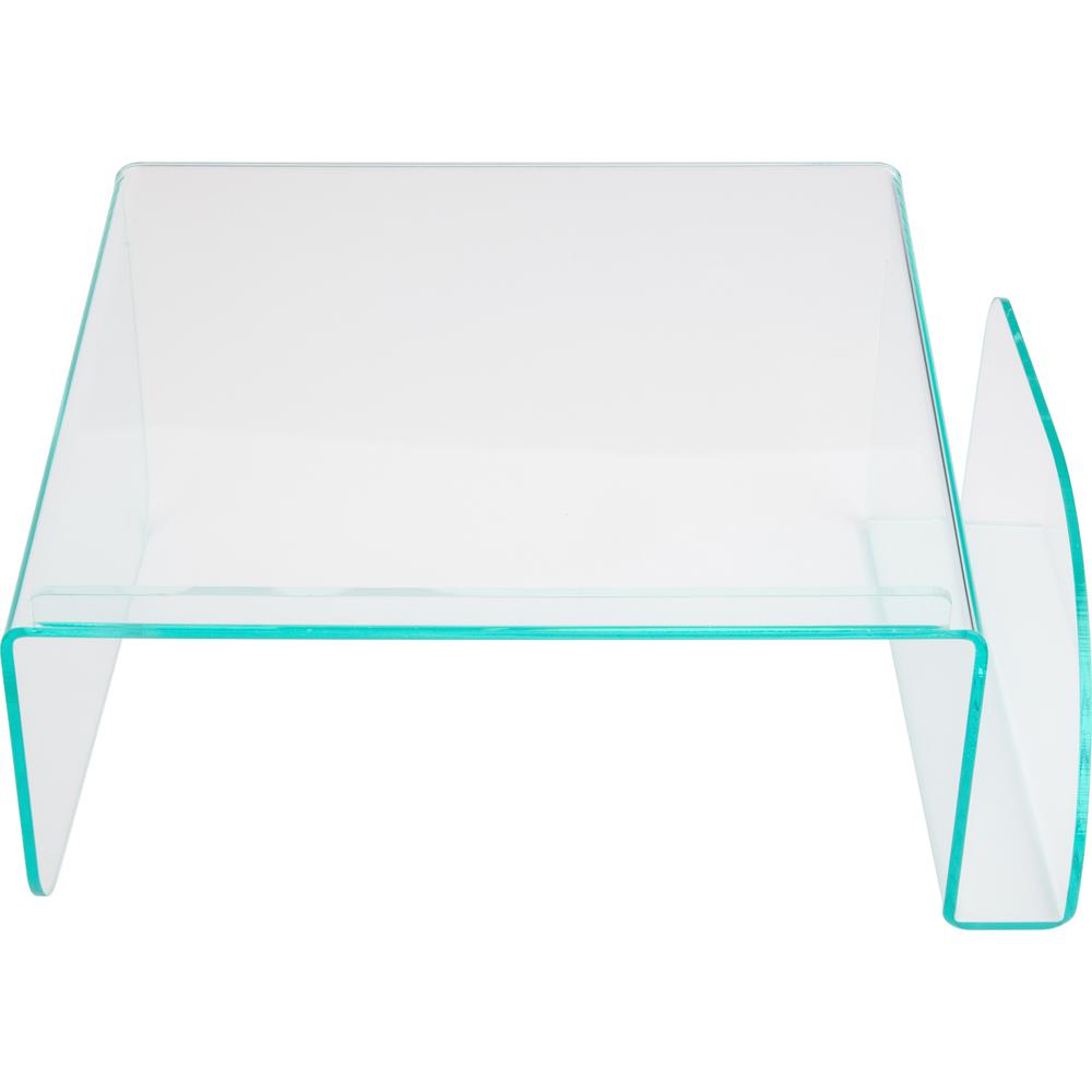 Lorell Phone Stand - 5.5" Height x 11" Width x 10" Depth - Acrylic - Clear, Green. Picture 9