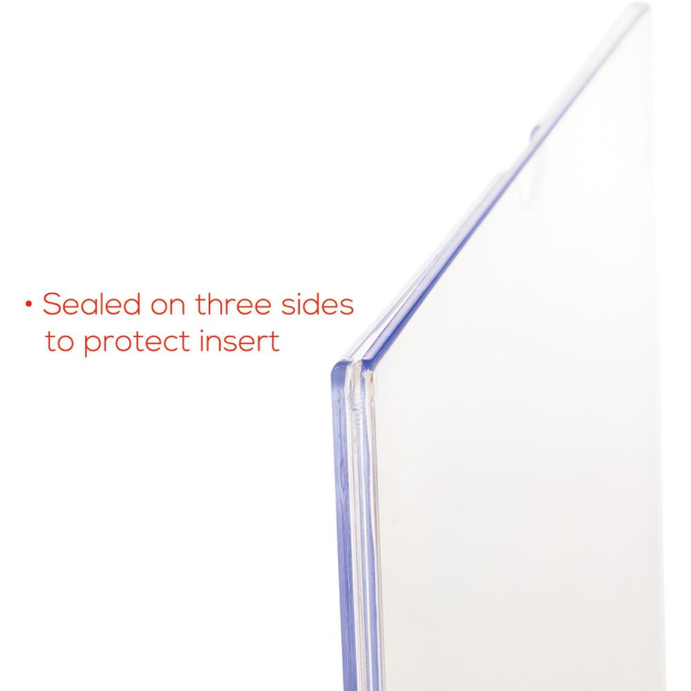 Lorell Cubicle Frame - 1 Each - 8.50" Holding Width x 11" Holding Height - Rectangular Shape - Wall Mountable - Acrylic - Wall, File Cabinet, Locker, Cubicle - Clear. Picture 14