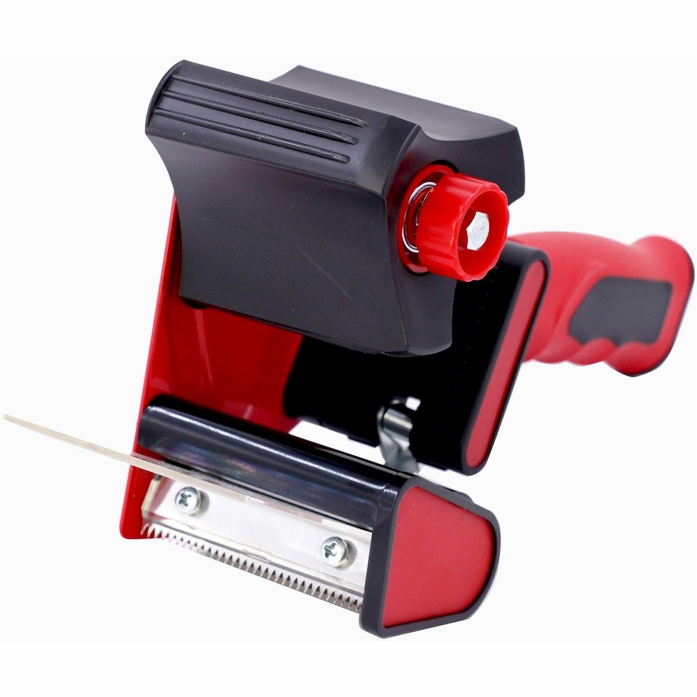 Sparco 3" Packaging Tape Dispenser - 3" Core - Ergonomic Design, Adjustable Tension Mechanism, Durable - Red, Black - 1 Each. Picture 15