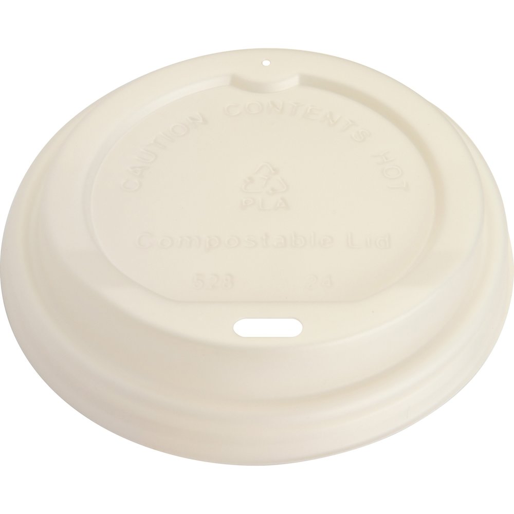 Genuine Joe Vented Hot Cup Lid - Polystyrene - White - 50/Pack - 20 / Carton. Picture 11