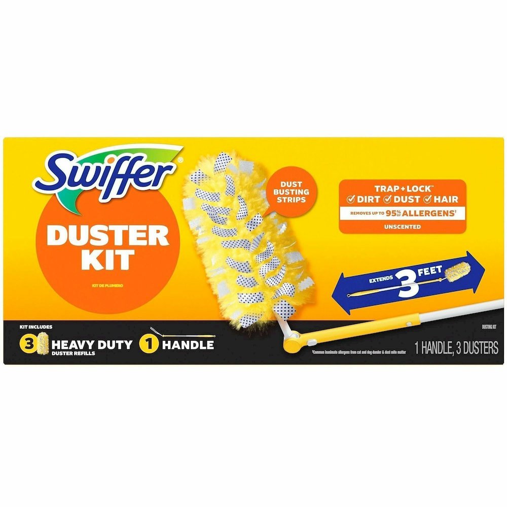 Swiffer 360 Dusters Extender Kit - 36" Handle Length - Plastic Handle - White - 6 / Carton. Picture 13