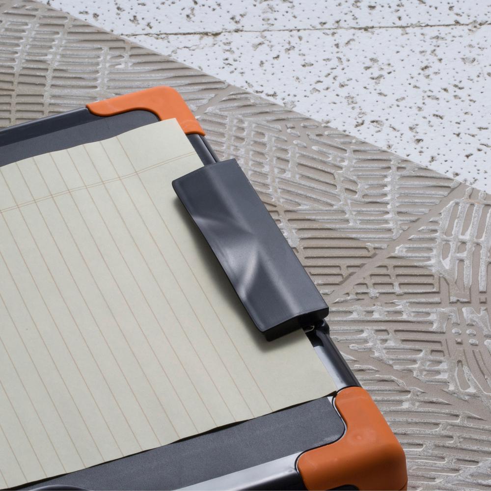 Officemate Carry-All Clipboard Storage Box - Storage for Tablet, Notebook - 8 1/2" , 8 1/2" x 11" , 14" - Black, Orange - 1 Each. Picture 7