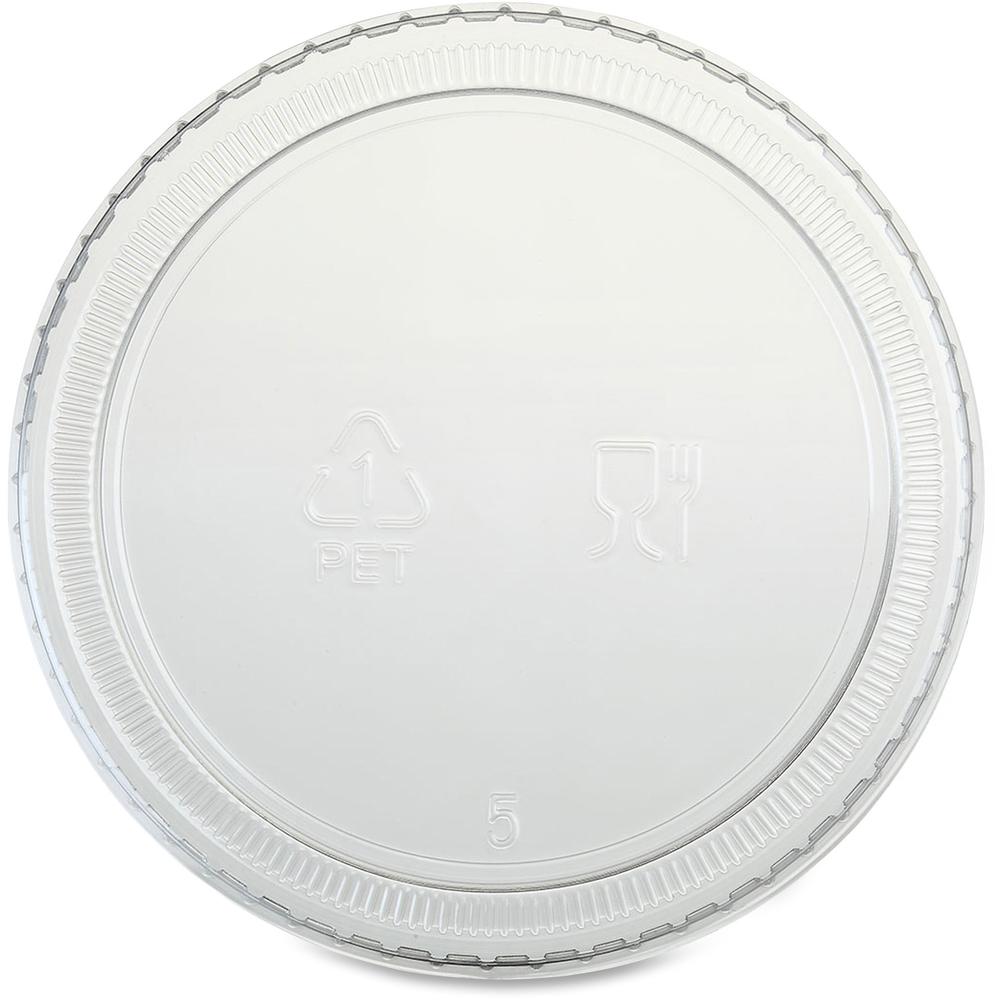 Genuine Joe Portion Cup Lid - 2.9" Diameter - Transparent, Clear - 50/Bag - 50 / Carton. Picture 5